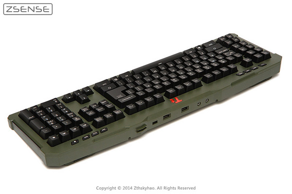 tt meka gunit battle 12 Tt斗龙拓荒者MEKA G Unit军绿色机械键盘评测