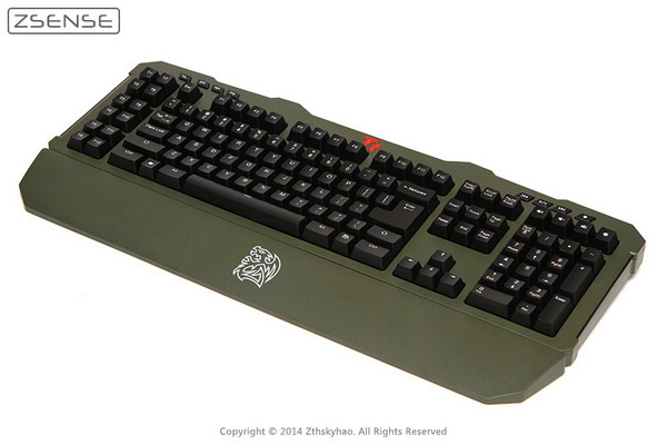 tt meka gunit battle 14 Tt斗龙拓荒者MEKA G Unit军绿色机械键盘评测