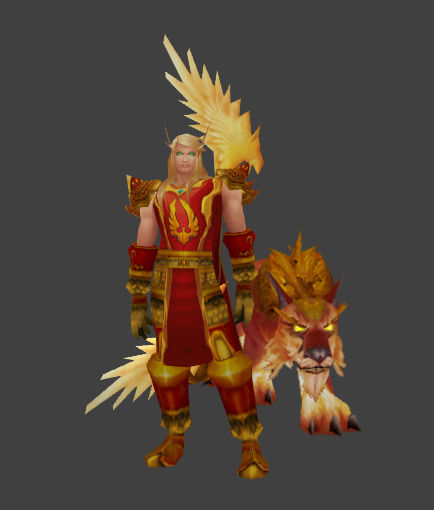 幻化推荐:血精灵红色四甲幻化 绝对不娘