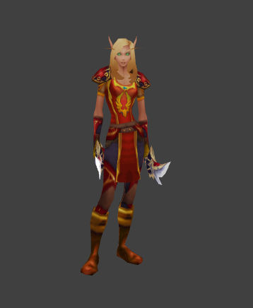 幻化推荐:血精灵红色四甲幻化 绝对不娘