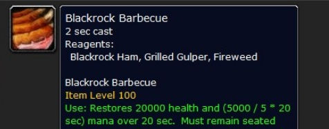 魔兽世界6.0 WOD中加入的全新的食物一览