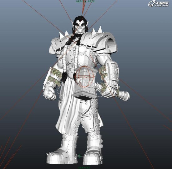 魔兽世界霸气萨尔CG模型全三维制作过程欣赏