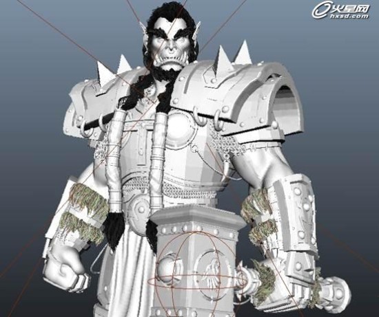 魔兽世界霸气萨尔CG模型全三维制作过程欣赏