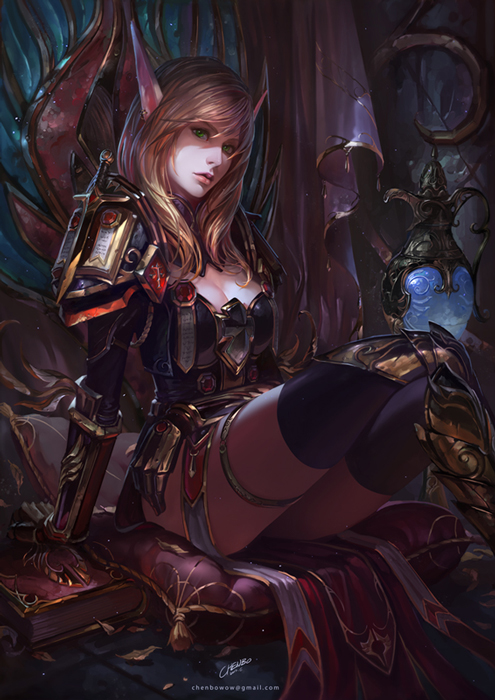 专访魔兽世界国服知名画家神不月 附作品欣赏