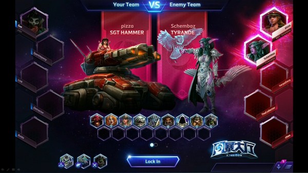 敌方选取了重锤军士和泰兰德