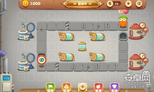 保卫萝卜3工厂地图第13关金萝卜攻略