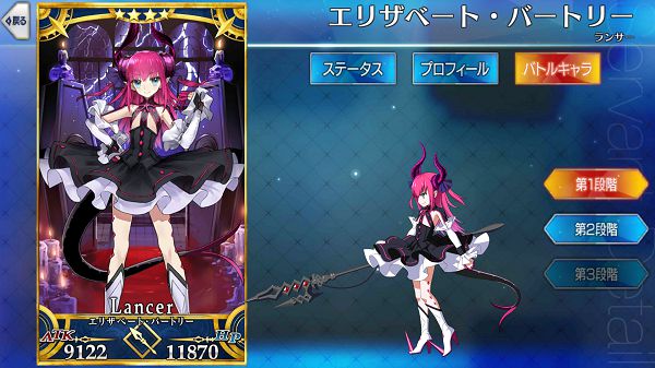 命运冠位指定fatego 龙娘伊丽莎白成长数据 角色评价