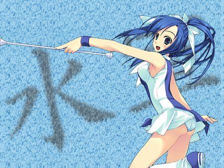 纯色少女壁纸