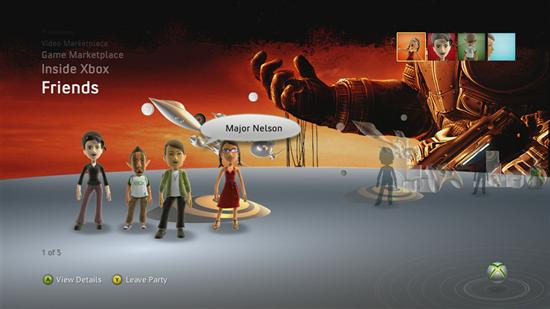 Xbox Live新版主题及好友频道