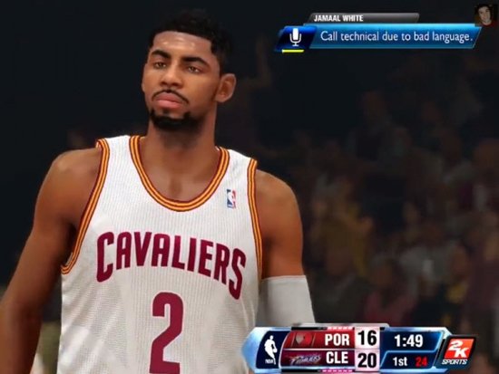 要小心！用Xbox玩《NBA 2k14》别乱说话