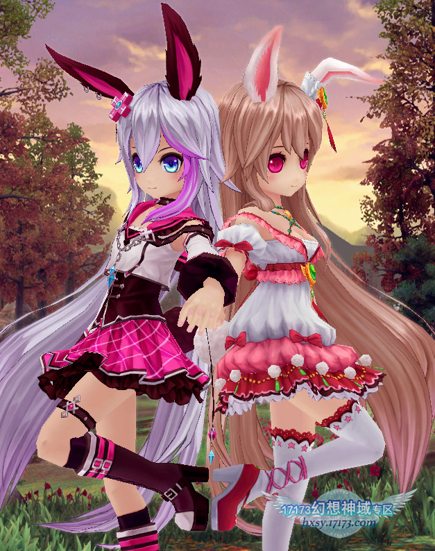幻想神域组图赏析 萌萌的月亮女神姐妹 幻想神域组图赏析 萌萌的月亮女神姐妹