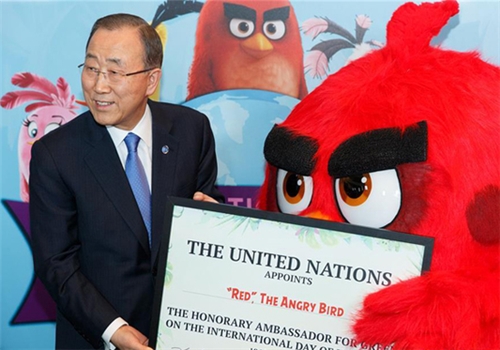 联合国任命“愤怒的小鸟”为绿色荣誉大使