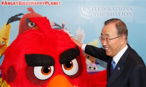 联合国任命“愤怒的小鸟”为绿色荣誉大使