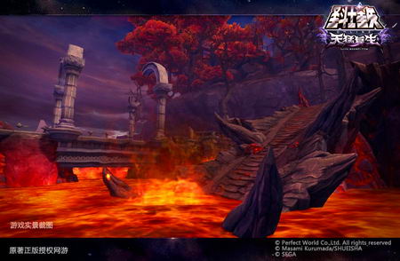 图2:在滚烫的血海中偿还自己的罪孽 踏上寒冰地狱的永久冻土,让圣斗