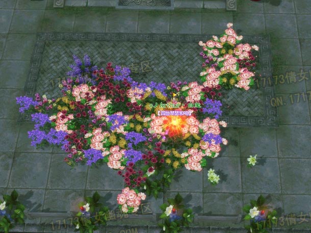 碉堡了 某玩家竟用家园鲜花摆成了中国地图