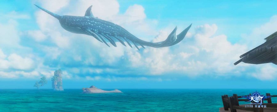天谕里的标志性场景——玄鲸 截图赏析