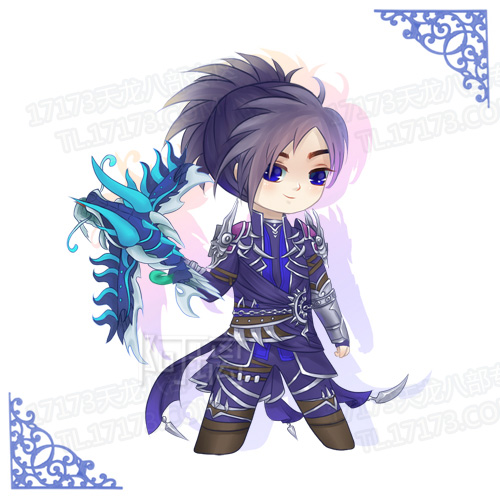 天龙八部Q版唐门门派专属时装手绘 