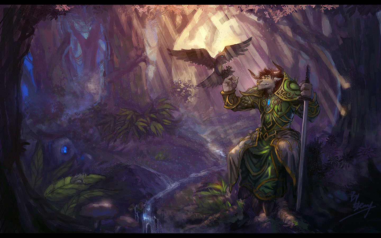 洞窟作品：5年前老图重绘 - 林中牛德