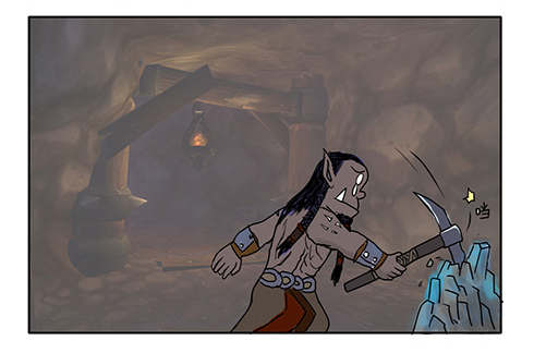 魔兽世界爆笑漫画：剑圣兰特瑞索的要塞矿工生涯