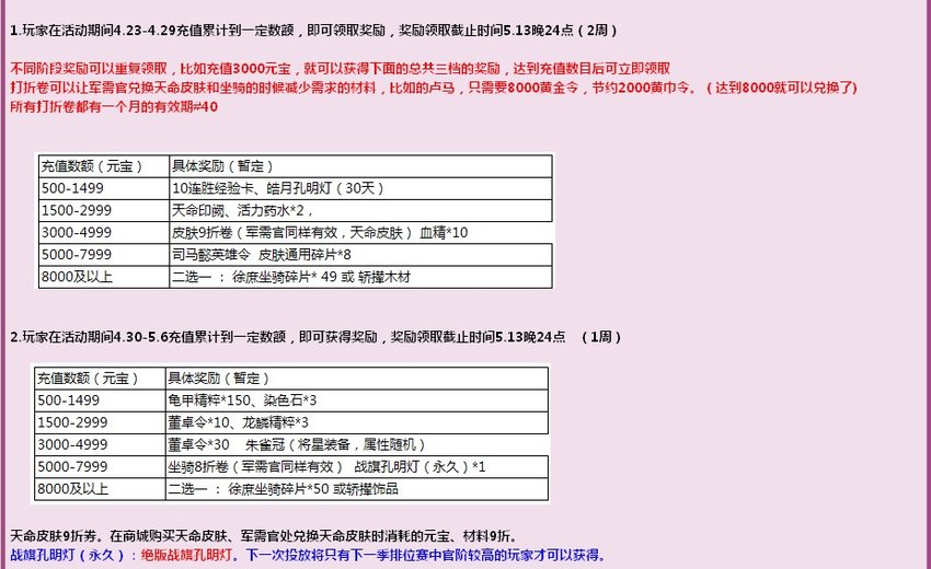 充值豪礼！稀有轿撵物品徐庶坐骑限时回馈