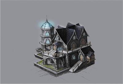 苍穹建筑原画