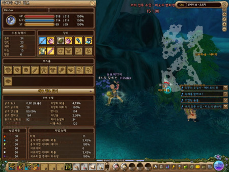 人物的基本能力表，素质是自动分配的，玩家只需要担心皮欧的点数即可，按下K可查看皮欧数据，升级取得的AP就可用来提升技能