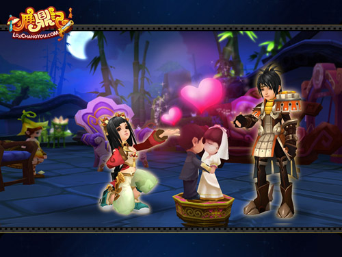 漂亮的服装还有浪漫的求婚