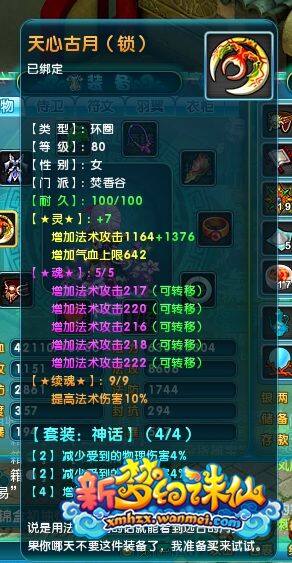 新梦诛88级焚香的部分装备和宝宝图展示