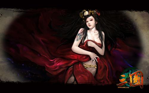 一笑倾城再笑倾国《三国》美人主题原画曝光_网络游戏新闻_17173.com