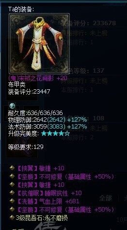 双不可修双敏129六绝神衣