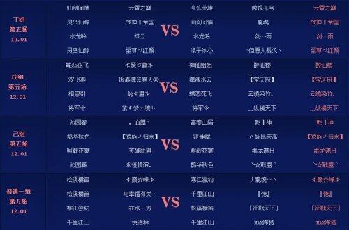 跨服帮会联赛正式组第五轮战报