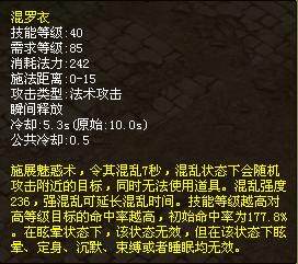 测试技能40级混罗衣