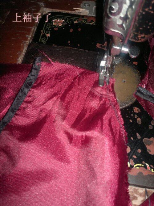美女妹子手工制作倩女时装