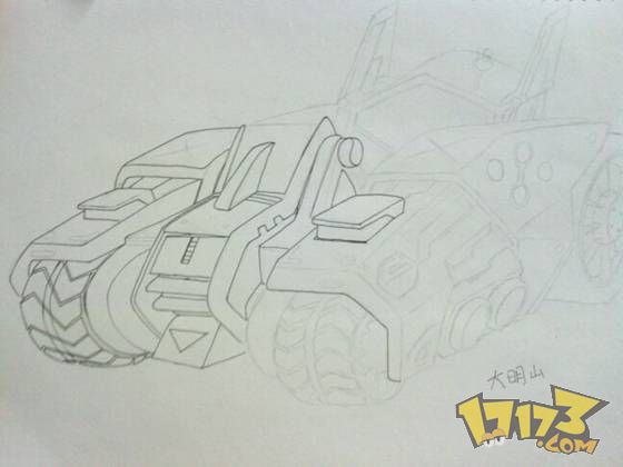 玩家手绘qq飞车人气赛车《暴风雪》