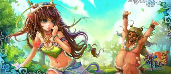 图片: 3-梦境河阳中上演小萝莉和怪叔叔的跑酷竞速.jpg