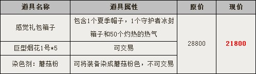 感觉礼包清凉迎盛夏 限时特惠不容错过