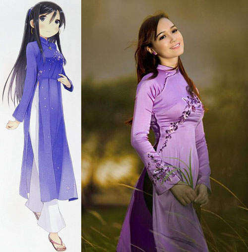 各国《民族服装图鉴》也萌化　真人版服饰对比图参上（WOOOO~）