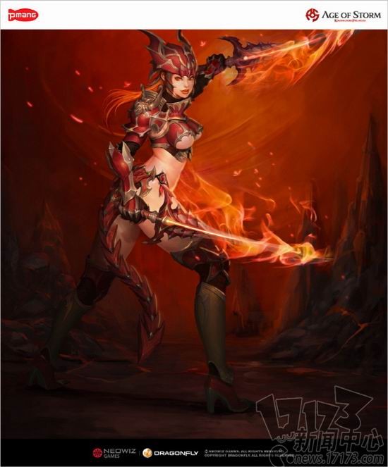 大胸依旧 螺旋猫《炽焰帝国OL》Cos图公布