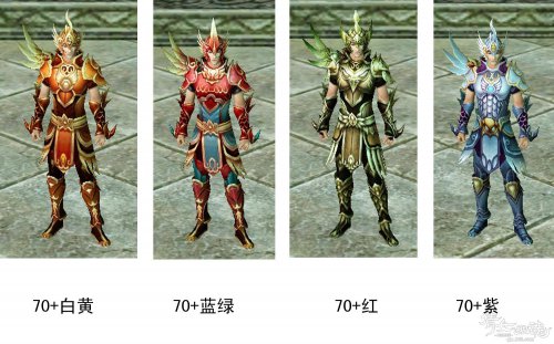 装备拓印之各等级段套装外观