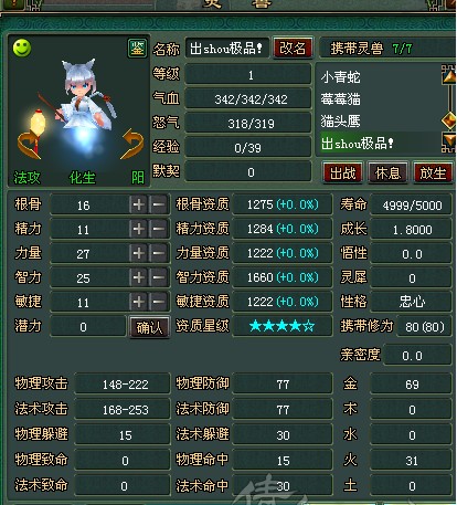 四星半忠心引魂猫