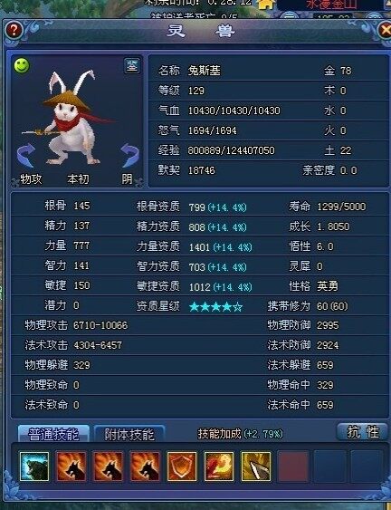 三个舍生死技能的兔侠