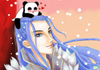 时装手绘：紫逸霜绒