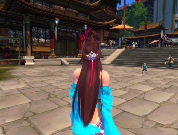 新时装女降龙头发试穿 真的长发及腰了