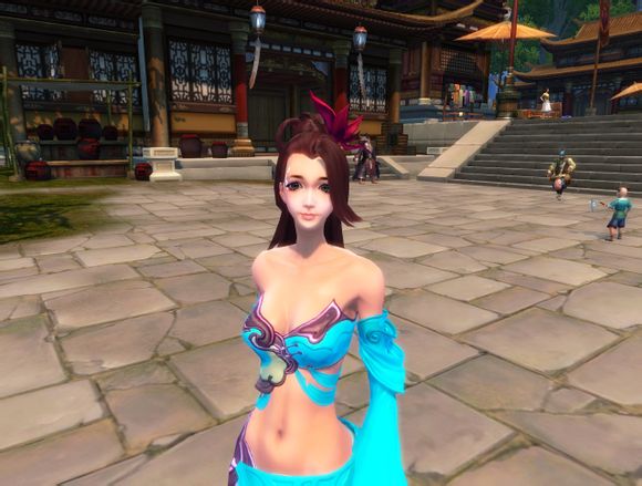 新时装女降龙头发试穿 真的长发及腰了