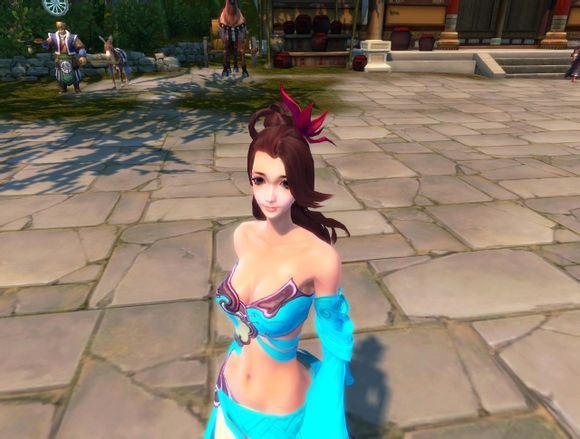 新时装女降龙头发试穿 真的长发及腰了