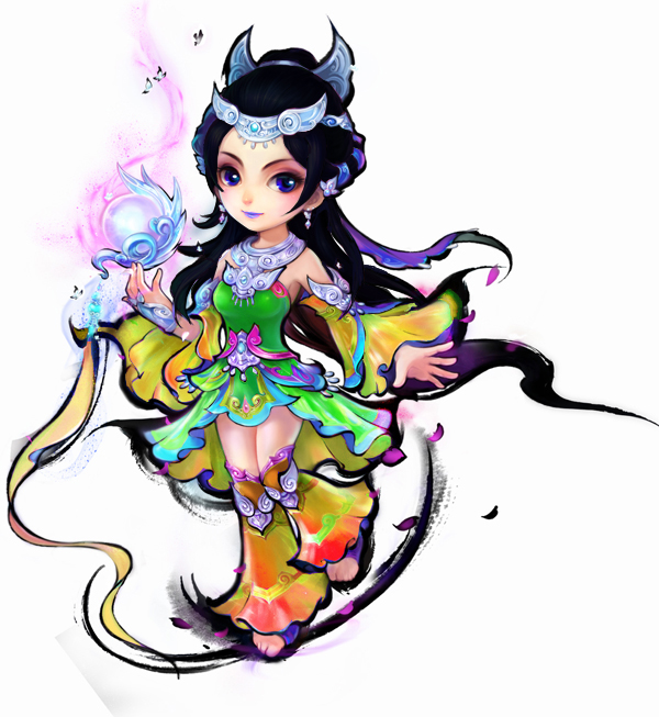 梦幻新角色巫蛮儿 染色效果图
