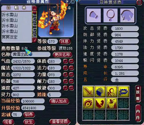 <梦幻西游2>沂水雪山BB2