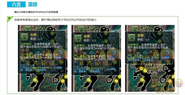 关于10月份门派调整后普陀山经脉测试整理