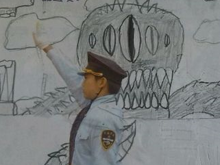 怪物攻城地图即视感 小学僧书本涂鸦手绘集锦