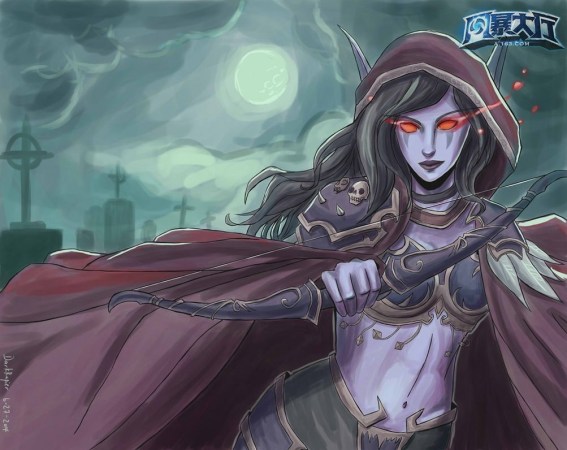 《风暴英雄》新角色希尔瓦纳斯经典画作 (20)